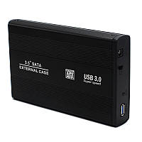 Внешний карман Shuole U35E30 3.5" HDD SATA USB 3.0 алюминиевый корпус Черный