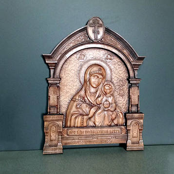 Ікона Божа Матір Нев'янучий Колір в різному кіоті дерев'яна Розмір 18 х 27 см. Код/Артикул 525