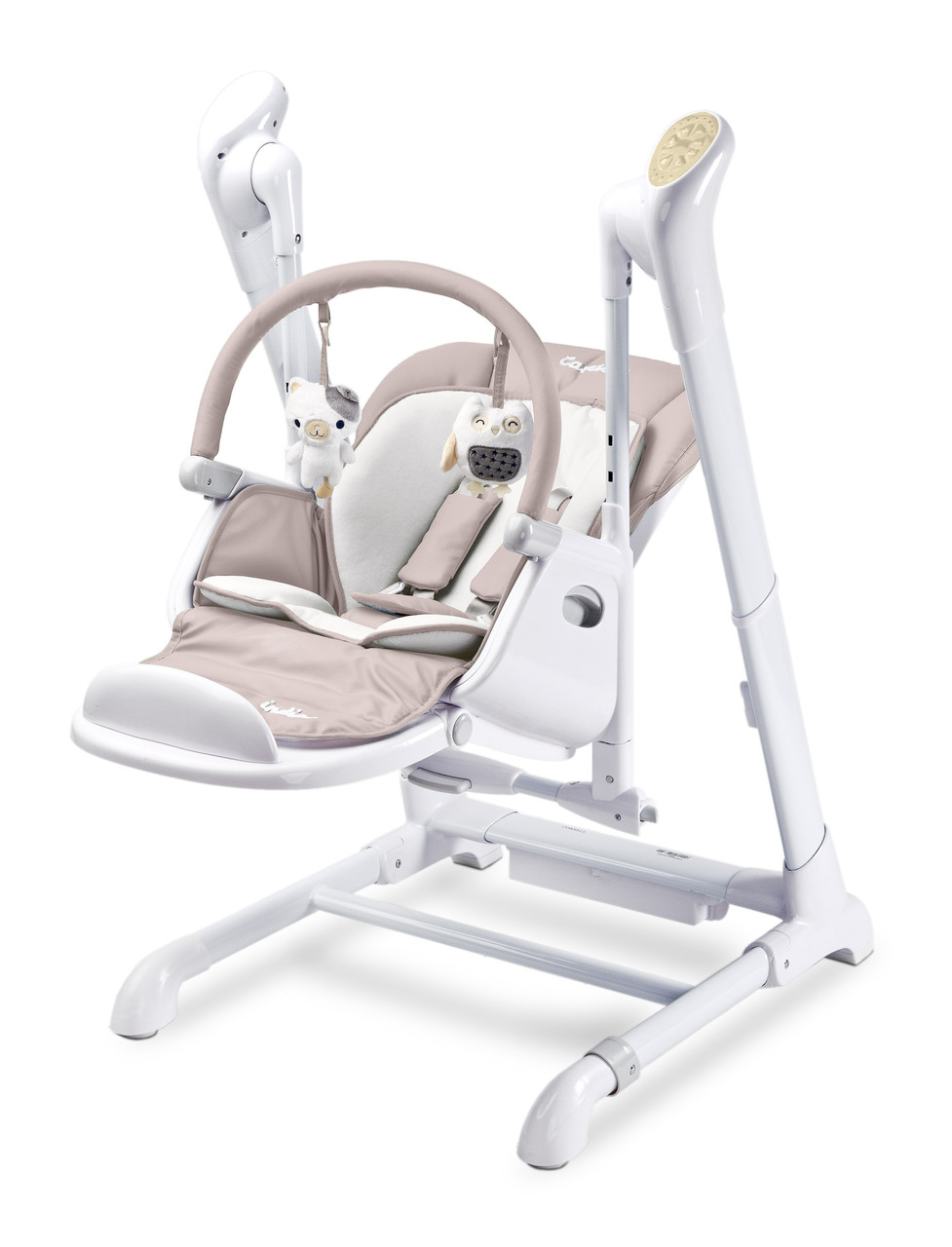 Стульчик для кормления + качель 2 в 1 Caretero Indigo Beige - фото 2 - id-p1080734943