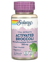 Solaray, активований екстракт насіння броколі, 350 мг, 30 вегетаріанських капсул