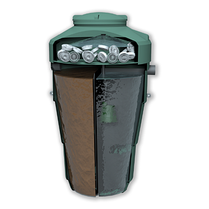 Система автономної каналізації ZS - 4 для невеликого будинку або дачі (800 л/добу)