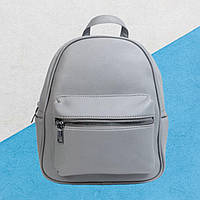Жіночий рюкзак міський сірий,  сумка стильна молодіжна еко шкіра 26х22х12 см