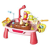 Столик із циркуляцією води 2 в 1 (риболовля, кухонна мийка) РОЗОВИЙ арт. L 666-80/80 A, фото 2