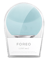 Електрична щітка  масажер для очищення шкіри обличчя Foreo LUNA Mini 2, Блакитний! найкраща якість