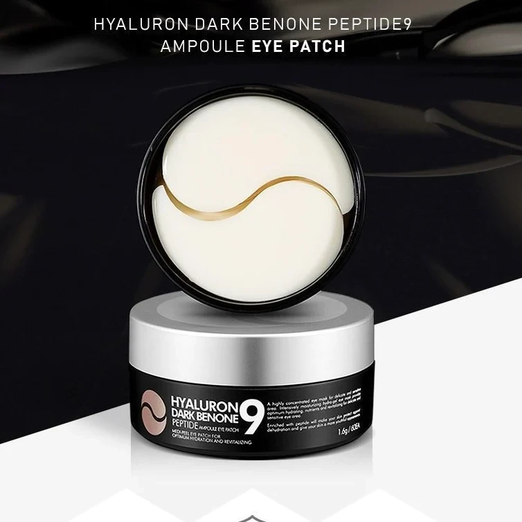 Освітлюючі патчі з пептидами medi-peel hyaluron dark benone peptide 9 ampoule eye patch, фото 1