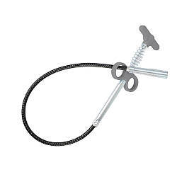 Трос для прочищення труб "Змійка" зі щупом, 60 см / Трос для чищення труб / Трос для прочищення каналізації