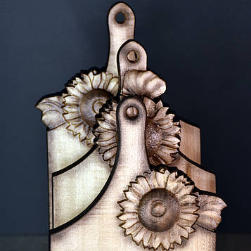 Набір кухонних дощок з квіткою Код/Артикул 113а