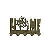 Ключниця настінна металева 18*12 см Home сова на 5 гачків, фото 5