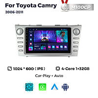 Штатная магнитола Toyota Camry 6 (XV40) (2006-2011) M100 (1/32 Гб), HD (1280x720) IPS, GPS