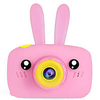 Детский фотоаппарат Baby Photo Camera Rabbit с автофокусом Х-500 Розовый