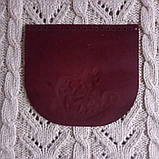 Клапан сумки . Бордо, фото 2
