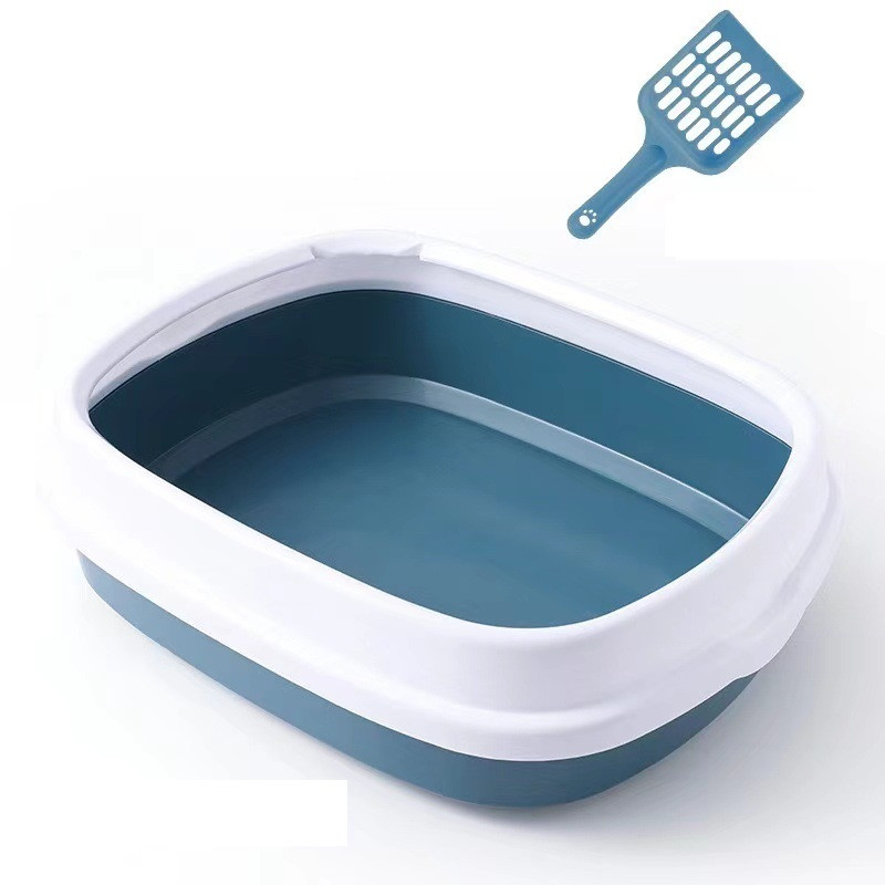 Лоток для котів з бортиком Pet Style різнокольоровий 40х33х12