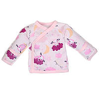 Сорочка-льоля для новонароджених на кнопці кулір Сон Татошка зріст 50 см (з народження) Рожевий