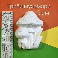 Гіпсова фігурка гриб мухомор 9 см. Гіпсові фігурки для дітей малювання творчості