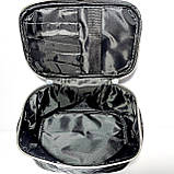 Косметичка жіноча чорна у формі скриня, фото 5