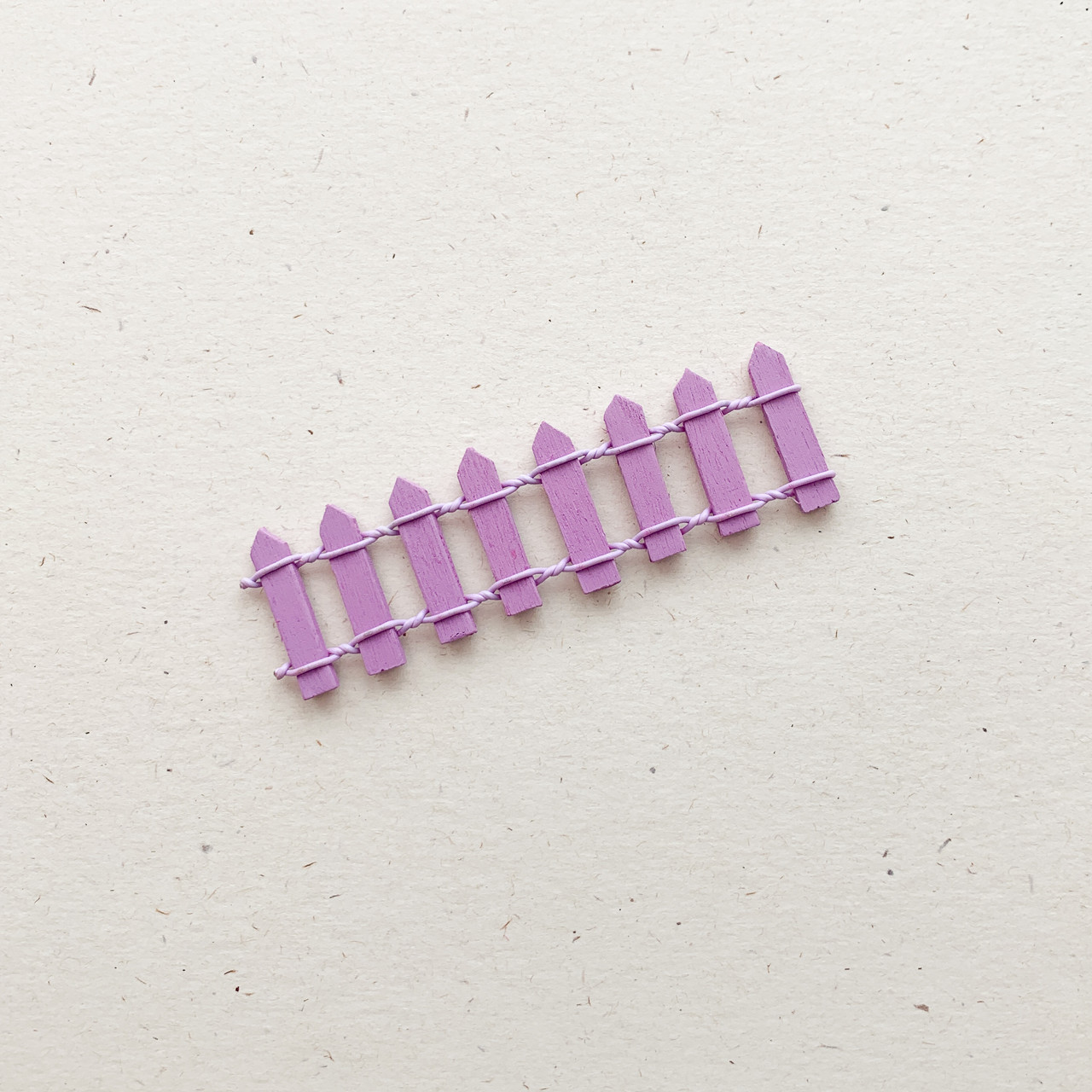 Мініатюра паркан огорожі для діорами 10*3 см Бузковий, фото 1