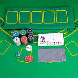 Набір покеру 120 фішок набір для покеру TEXAS HOLD'EM подарунковий покер, фото 8