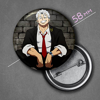 "Анді (Немертвий і невдача / Undead Unluck)" значок круглий на булавці Ø58 мм