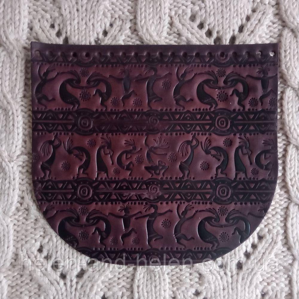 Клапан сумки для "Кокопеллi". Бордо, фото 1