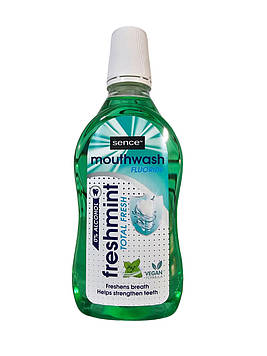 Рідина для полоскання ротової порожнини Sence mouthwash total fresh 0% Alcohol 500 мл