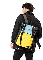 Рюкзак ролл Sambag RollTop LTH голубой с желтым (24231610m)