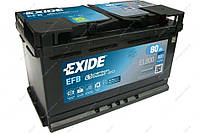 АКБ 6СТ-80 R+ (пт800) (необслуж)(315х175х190) EFB (Start/Stop) EXIDE EL800