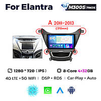 Штатная магнитола Hyundai Elantra (MD) (2014-2016) M300 (4/32 Гб), 2K (2000x1200) QLED, GPS + 4G + CarPlay
