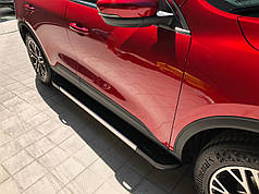 Бокові пороги RedLine V1 2 шт.  Алюміній для Ford Puma 2019-2024 рр