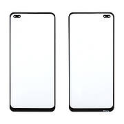 Скло тачскрину з OCA плівкою OPPO A93 (4G)/Reno 4 чорне, з олеофобним покриттям, загартоване