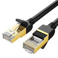 Сетевой кабель Ethernet Ugreen многожильный медный Ultra Durable High Performance Cat7 2 м Black (NW106) АРТ:9