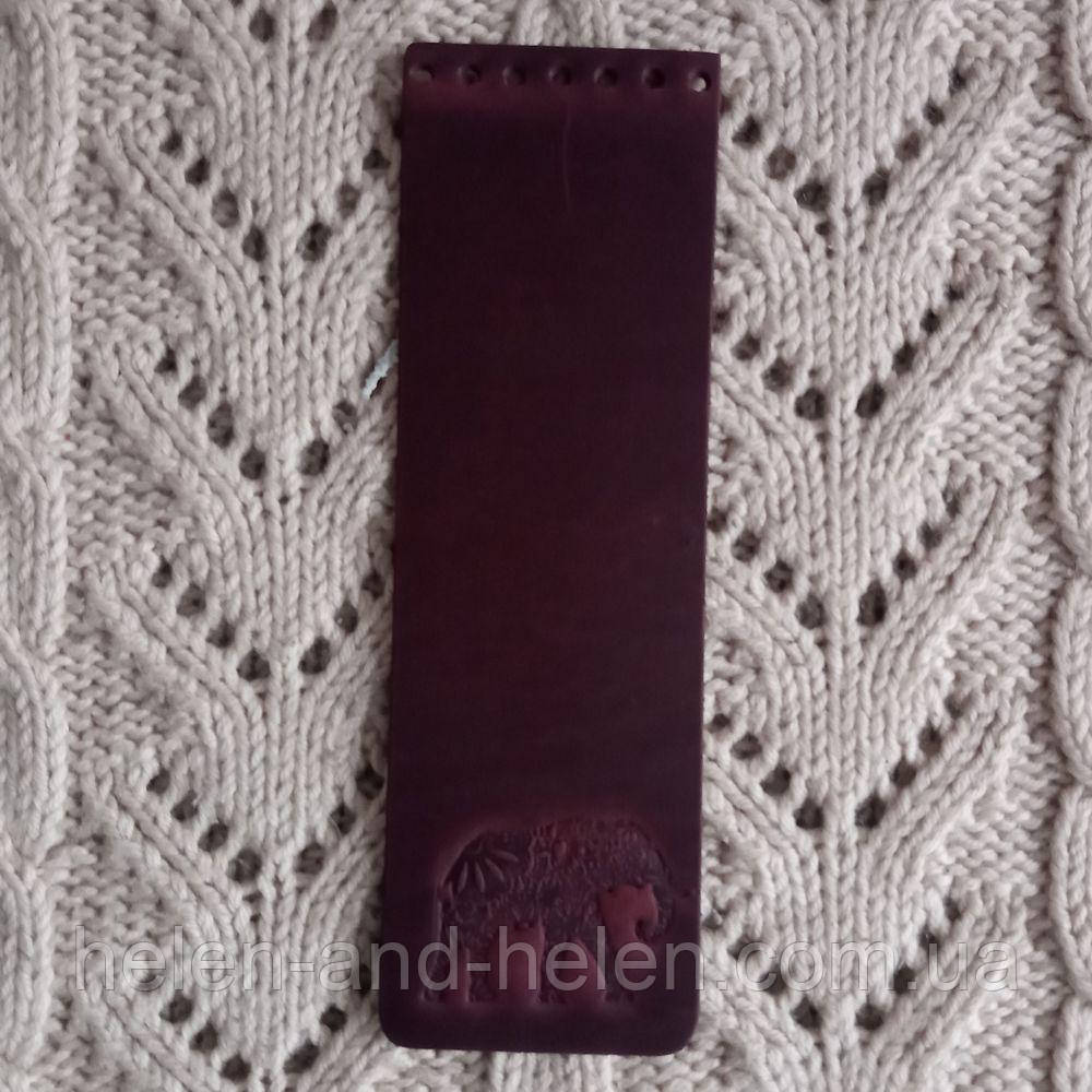Клапан сумки вузький. "Слон". Бордо, фото 1