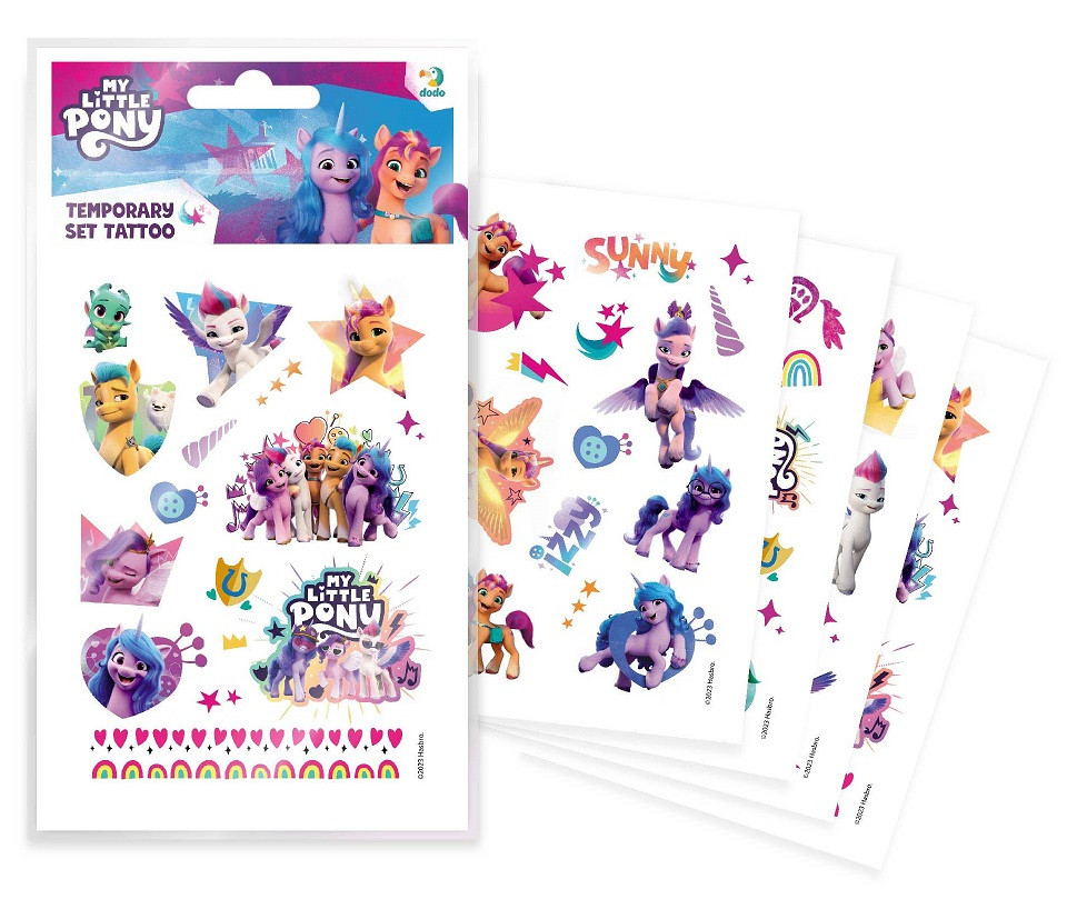 Набір дитячих тимчасових татуювань Dodo My Little Pony (200437)