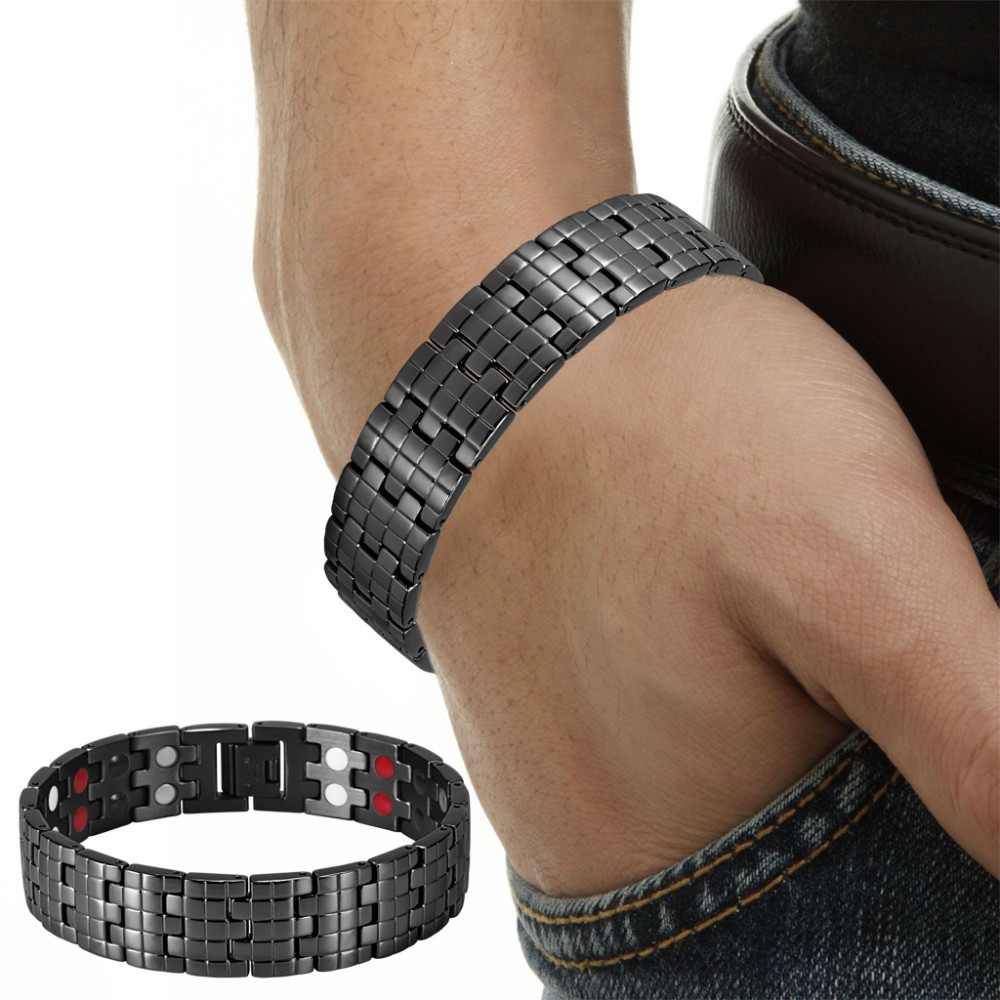 Магнітний браслет Шахи чорний 4в1 Брак подряпини, фото 1