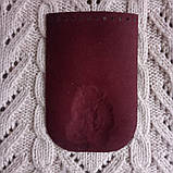 Клапан для  мини сумки 12*18 "Фея". Бордо, фото 2