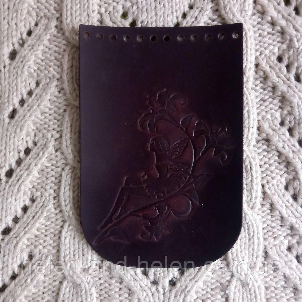 Клапан для  мини сумки 12*18 "Фея". Бордо, фото 1
