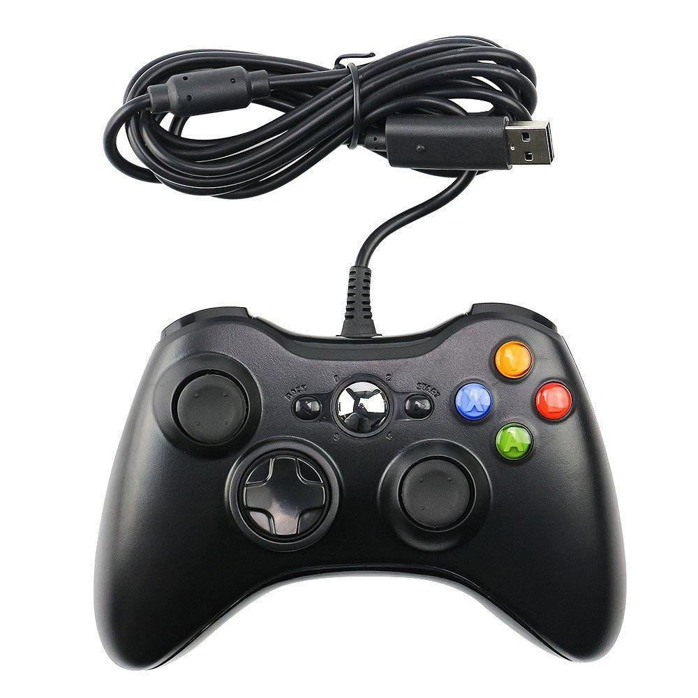 Дротовий USB Джойстик для ПК USB-360 Black під виглядом 360 вібро Чорний