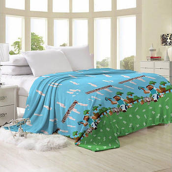 Плед-покривало (Фліс) | Плед від виробника "Королева Ночі" | 150х220 | Майнкрафт