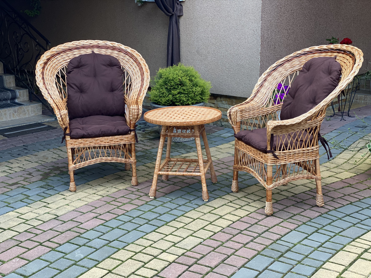 Набір плетених садових меблів з лози. Арт: 1481, фото 1