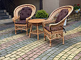 Набір плетених садових меблів з лози. Арт: 1481, фото 2