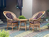 Набір плетених садових меблів з лози. Арт: 1481, фото 6