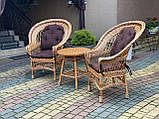Набір плетених садових меблів з лози. Арт: 1481, фото 5
