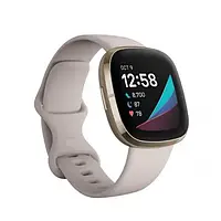 Смарт-часы Fitbit Sense Lunar White Soft Gold Stainless Steel (FB512GLWT)