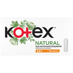 Тампони Kotex Natural Normal 16 шт. 5029053577395 smart