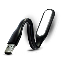 Портативный гибкий LED USB светильник black