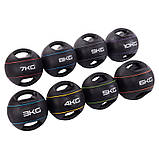 М'яч медичний медбол 8 кг із двома ручками Zelart Medicine Ball TA-7827-8, фото 10