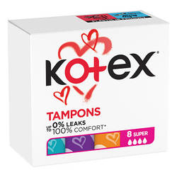 Тампони Kotex Super 8 шт. 5029053534541 smart