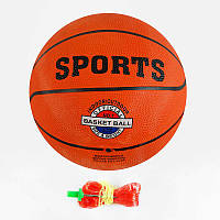 М'яч баскетбольний 1 вид, матеріал PVC, вага 500 грамів, розмір №7 (50шт)