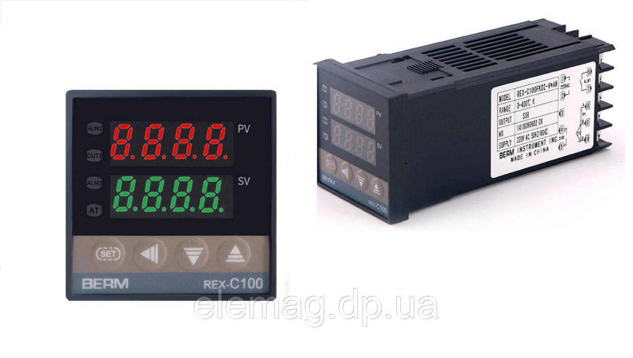 SSR REX-C100FK02-8*AN (токовый выход 0-20мА) Контроллер температуры BERME - фото 1 - id-p1502478984