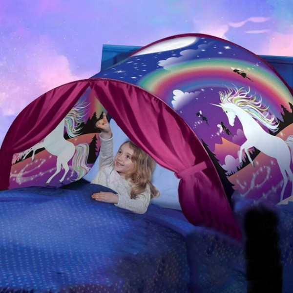 Намет тент дитячий для сну Dream Tents Єдинороги, фото 1