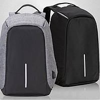 Городской рюкзак антивор Bobby bag Bobby bag 15", черный, серый! наилучший
